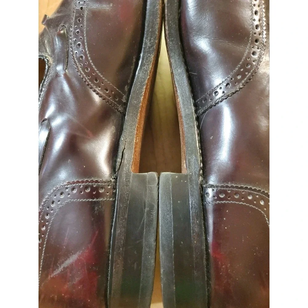 Johnston & Murphy‎ Tassel Loafers Men's 9.5 D Burgundy Leather Dress Shoes